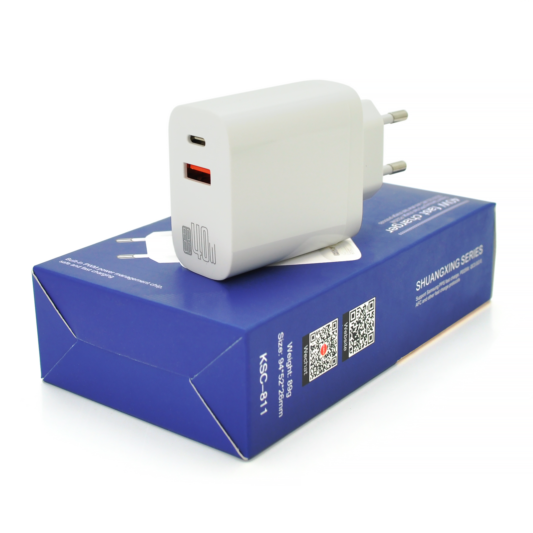 Зарядное устройство сетевое iKaku KSC-811 двухпортовое 40W (26441832)