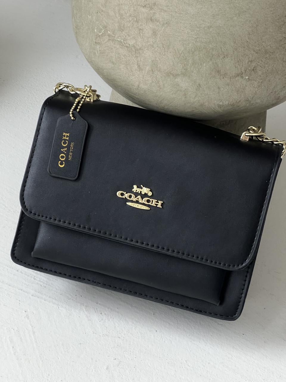 Жіноча сумка в стилі Coach Mini Klare Crossbody Чорний (20064-21)