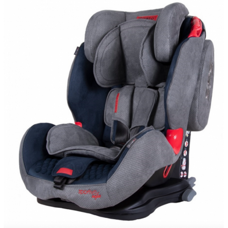 Автокресло Coletto Sportivo 1-2-3 группа 9-36 кг с системой Isofix и SPS Синий (Sportivo Isofix-3)
