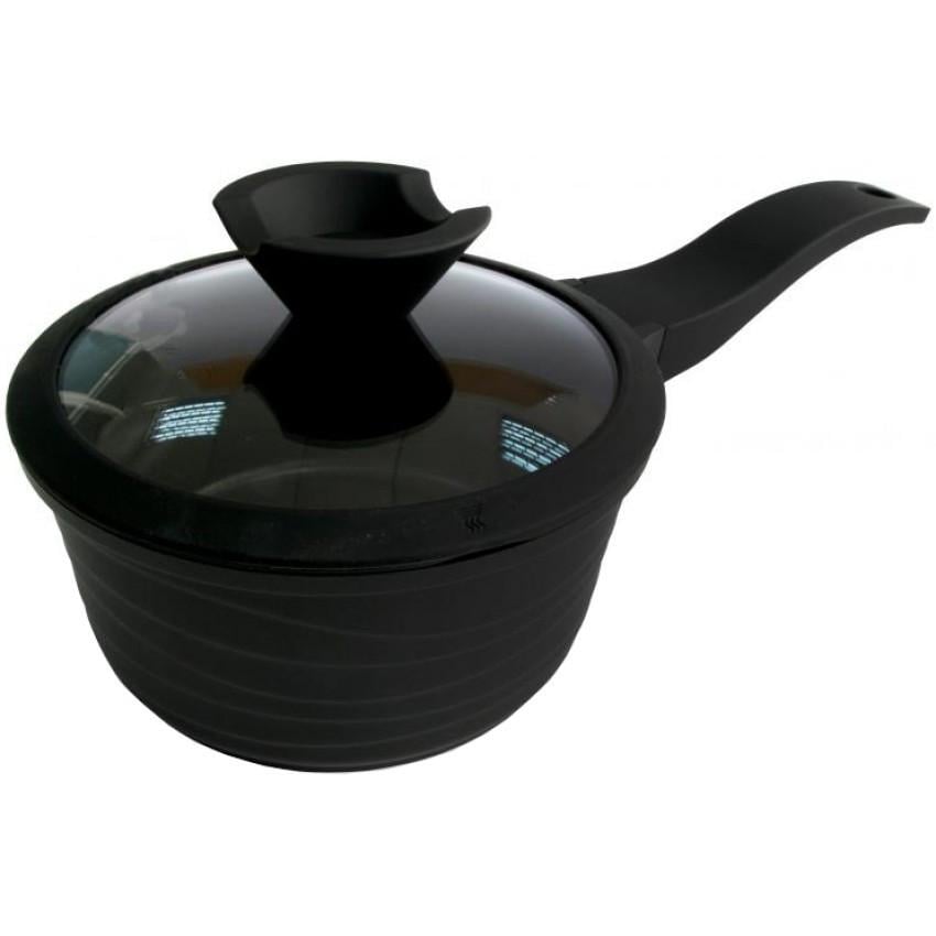 Ковш алюминиевый Lessner Pro New с антипригарным покрытием d-16 см 1,3 л Black (55872-16 LS) Ковш алюминиевый Lessner Pro New с антипригарным покрытием d-16 см 1,3 л Black (55872-16 LS)