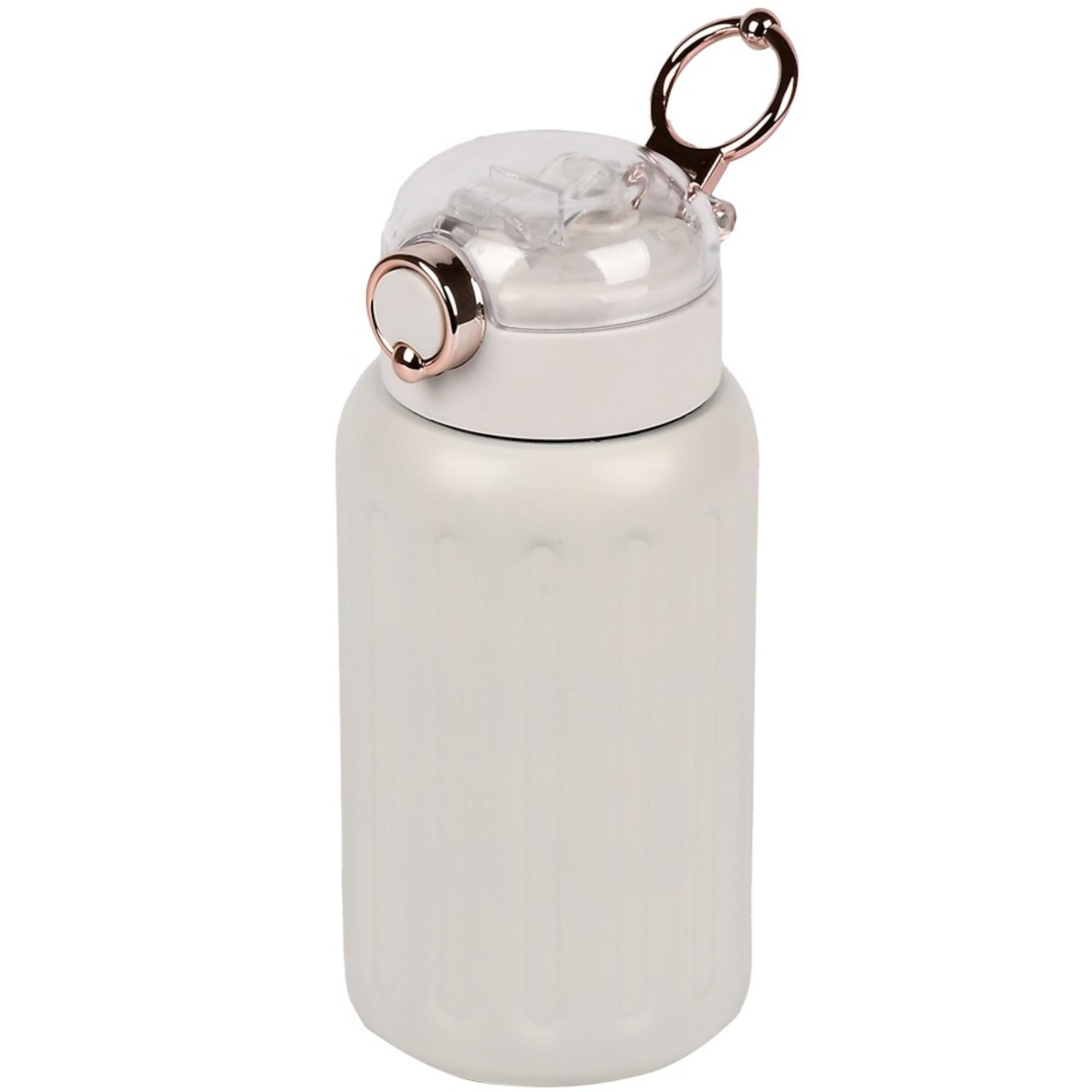 Термос-поилка с ручкой и трубочкой Stenson MT-5351 500 мл Белый (27918884)