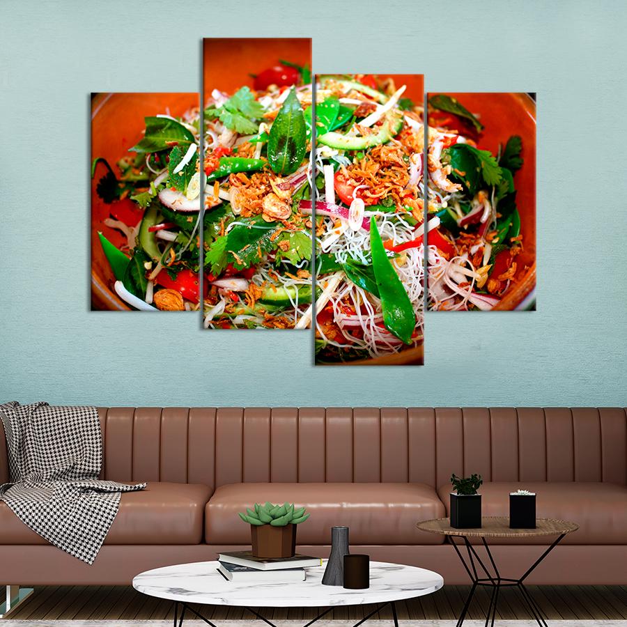 Настенний декор Витаминный весенний овощной салат 89x56 см (A544-4)