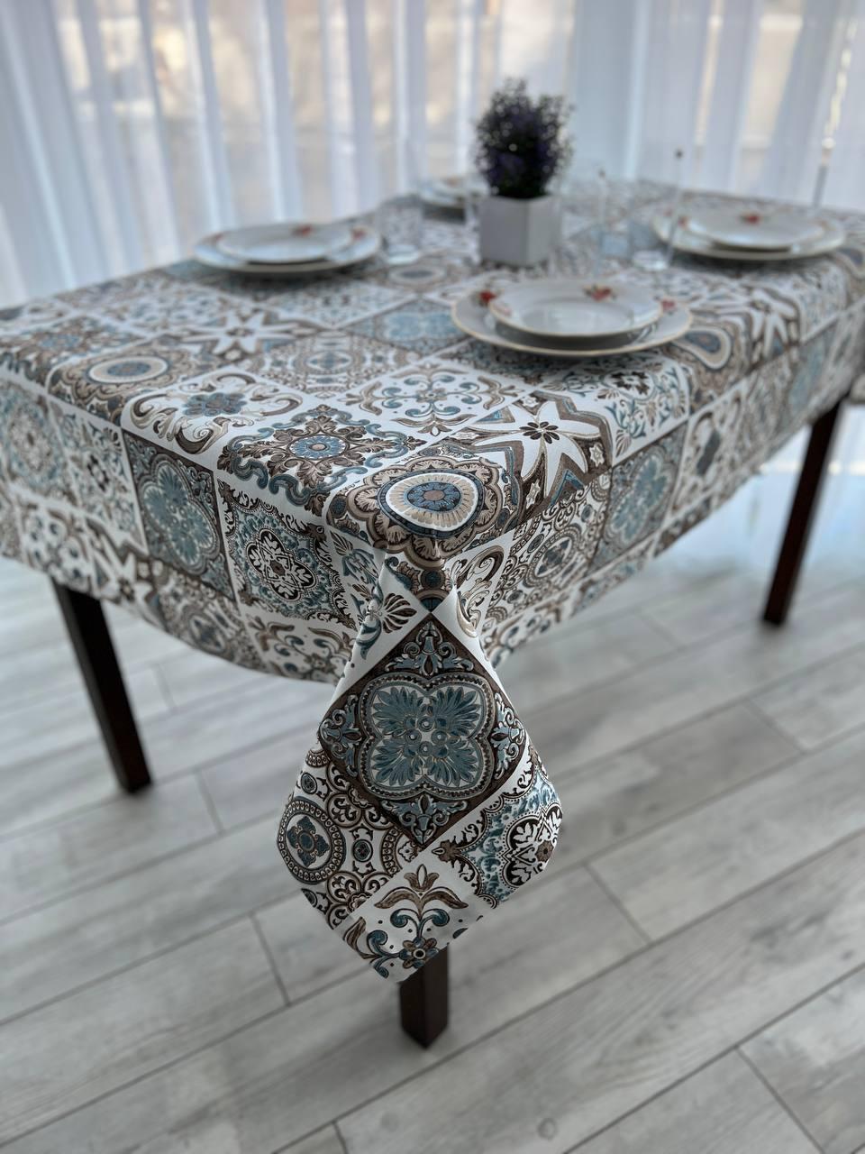 Скатертина водовідштовхувальна тефлонова прямокутна 220x170 см (300107-p3)