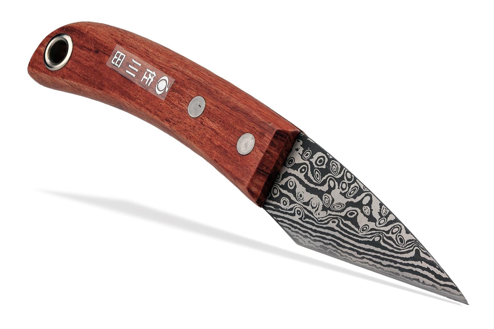 Нож строительный Sagawata Kiridashi Дамаск нержавеющая сталь 67 мм (1091)
