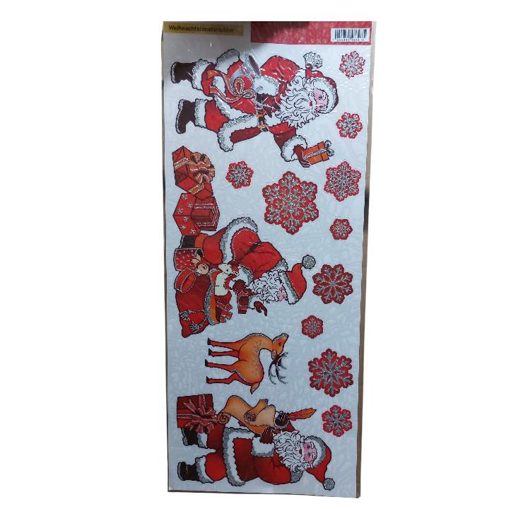 Наклейка новогодняя Санта Клаус Livarno Home 21x47 см Разноцветный (498307)