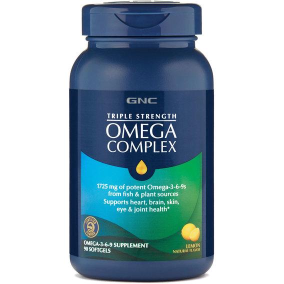 Омега для спорта GNC Triple Strength Omega Complex 90 Softgels