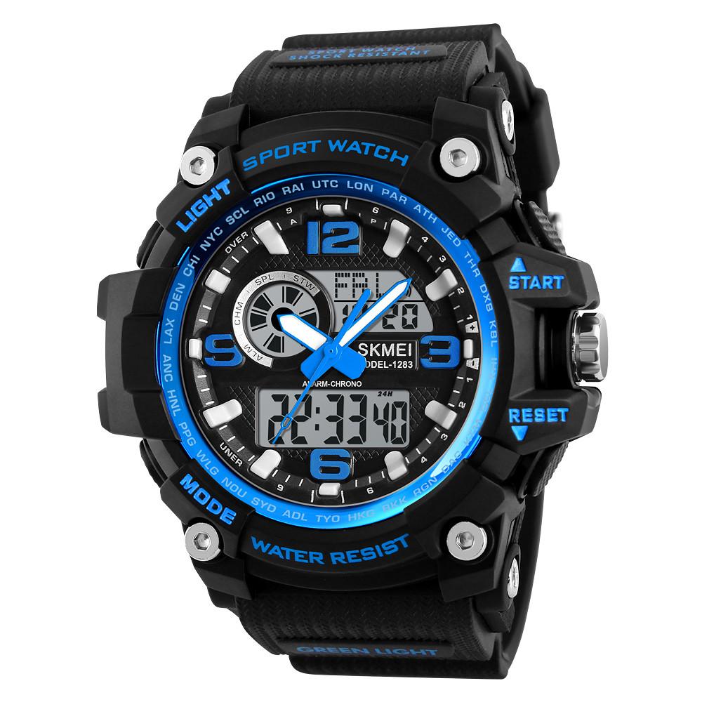 Часы наручные мужские Skmei 1283 1283BU Blue/Black (12298)