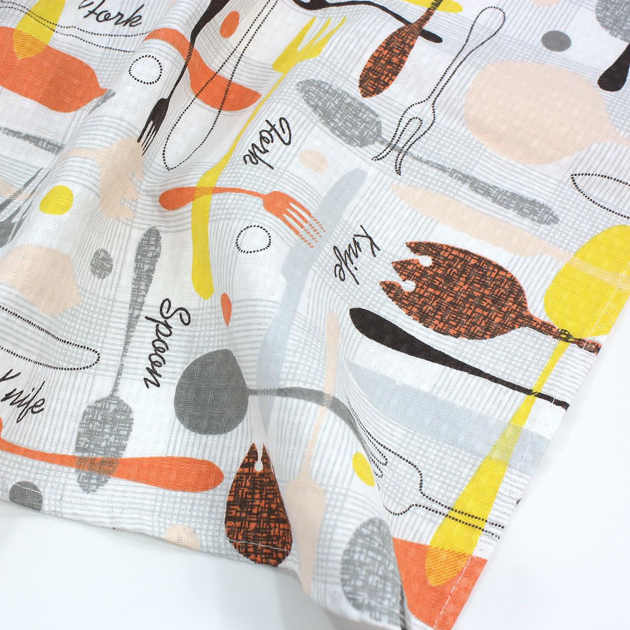 Рушник 40х70 см Сірий/Жовтий/Червоний (152405) - фото 3 Рушник 40х70 см Сірий/Жовтий/Червоний (152405) - фото 3