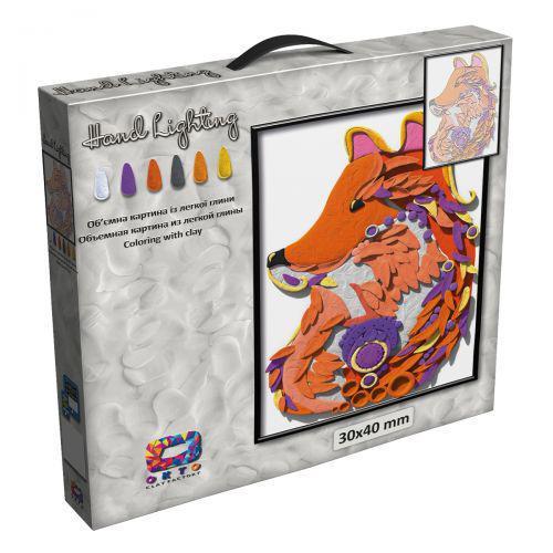 Картина из легкого пластилина OKTO Moon Light Clay Лисица (70076)