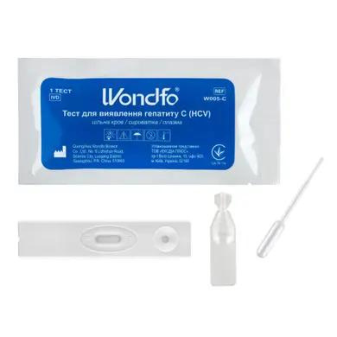 Экспресс-тест Wondfo для обнаружения Гепатита C Wondfo (W005-C) - фото 2