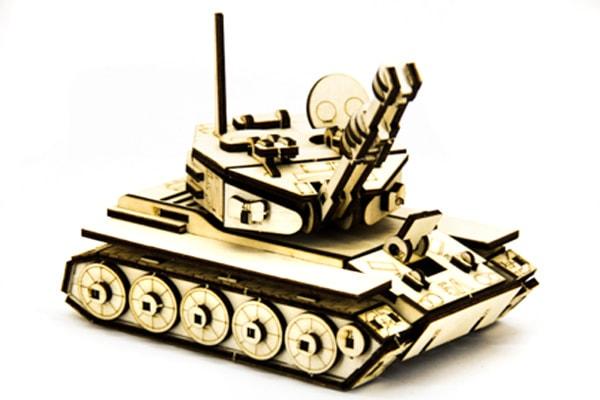 Деревянный конструктор Танк М-60 105 деталей