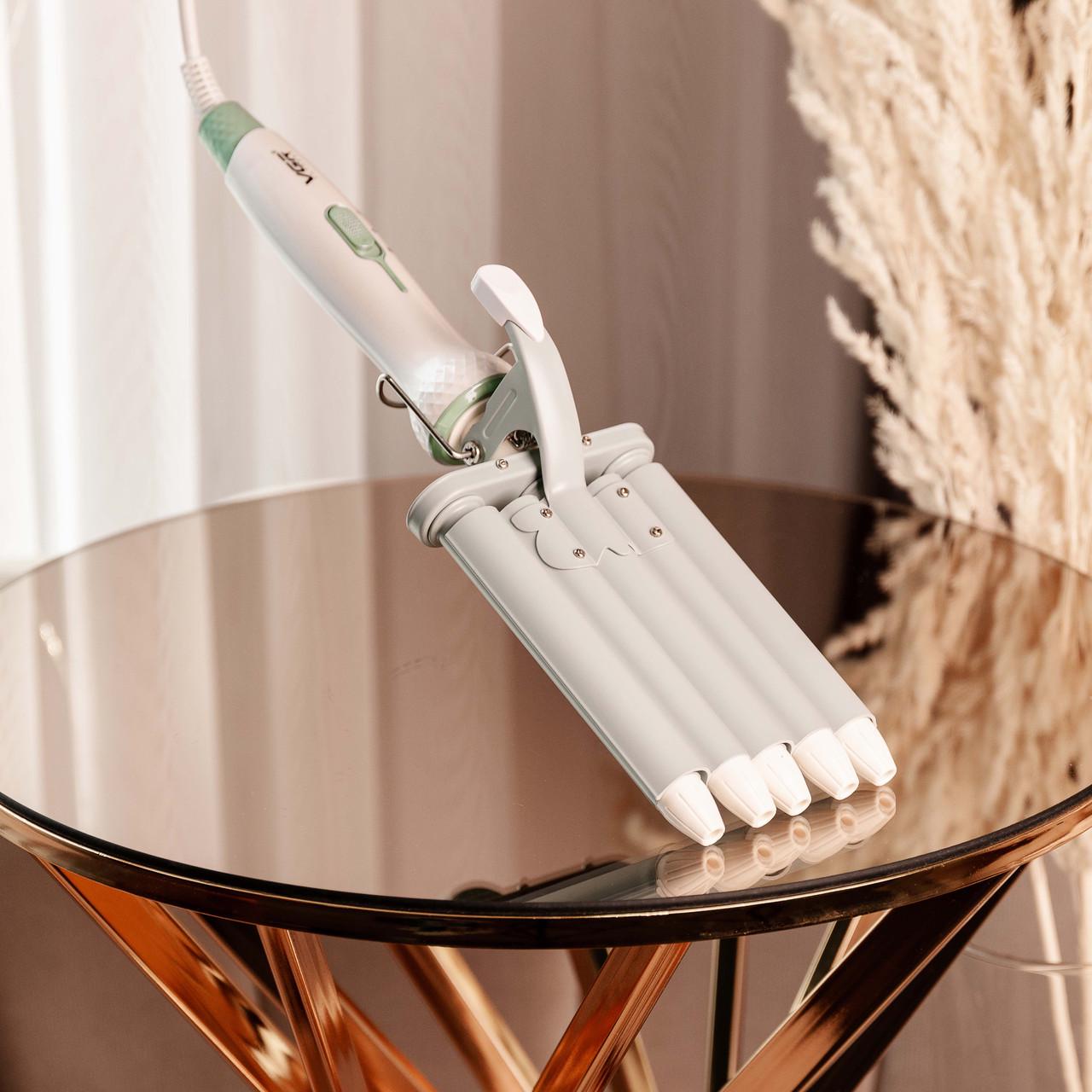 Плойка для волос VGR пять волн с регулятором температуры керамическая (V-597) - фото 3