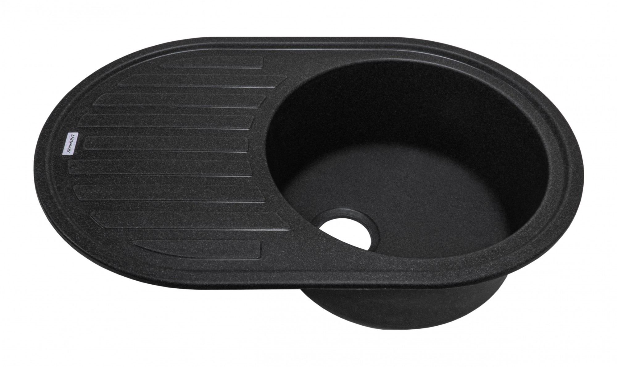 Мойка для кухни Adamant Ellipsis (black-03) 77х50х20 см - фото 2