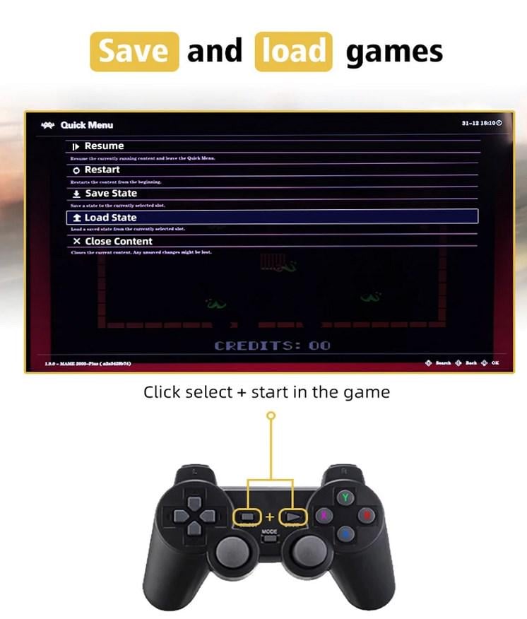 Ігрова консоль X2 Plus Pro HD 256Gb 58000+ ігор 2 бездротові джойстики з батарейками (15071) - фото 3 Ігрова консоль X2 Plus Pro HD 256Gb 58000+ ігор 2 бездротові джойстики з батарейками (15071) - фото 3