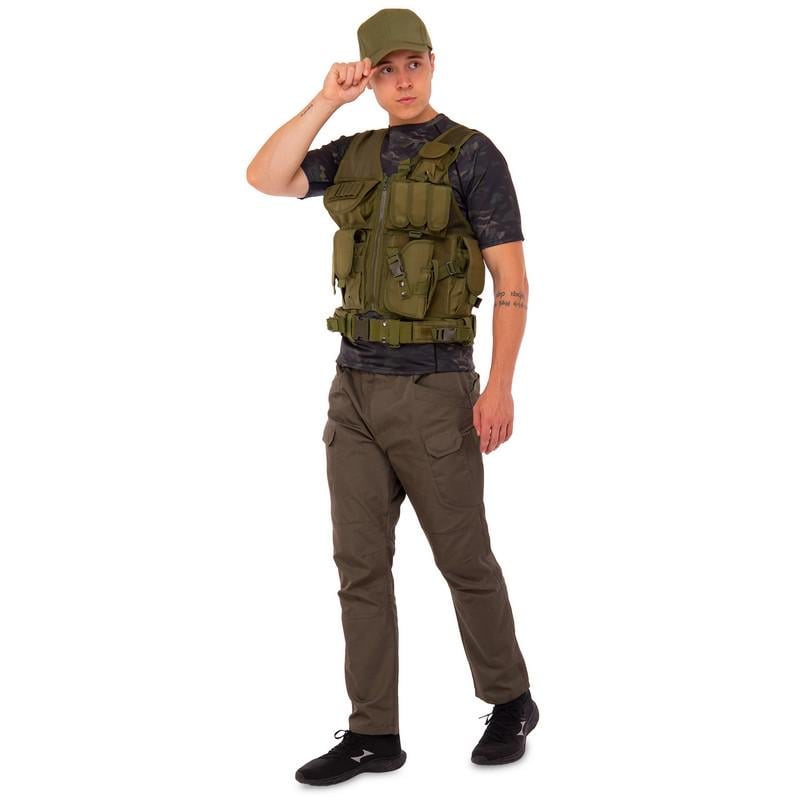 Розвантажувальний жилет універсальний на 8 кишень SP-Sport Оливковий (ZK-27) - фото 8 Розвантажувальний жилет універсальний на 8 кишень SP-Sport Оливковий (ZK-27) - фото 8