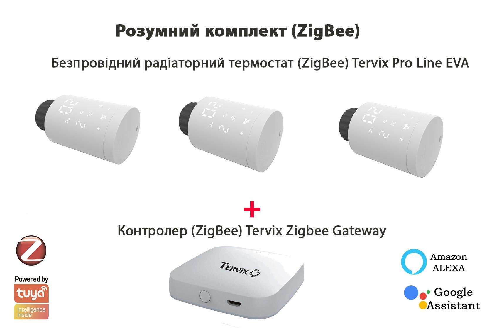 Комплект Tervix Pro Line EVA2 контролер Tervix ZigBee Gateway 3 шт. (10267278) - фото 2