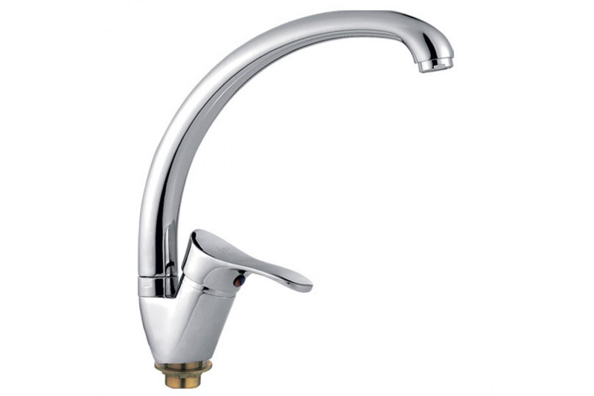 Смеситель для кухни Frap H14 F4114-2 1034147 однорычажный Хром (102389)