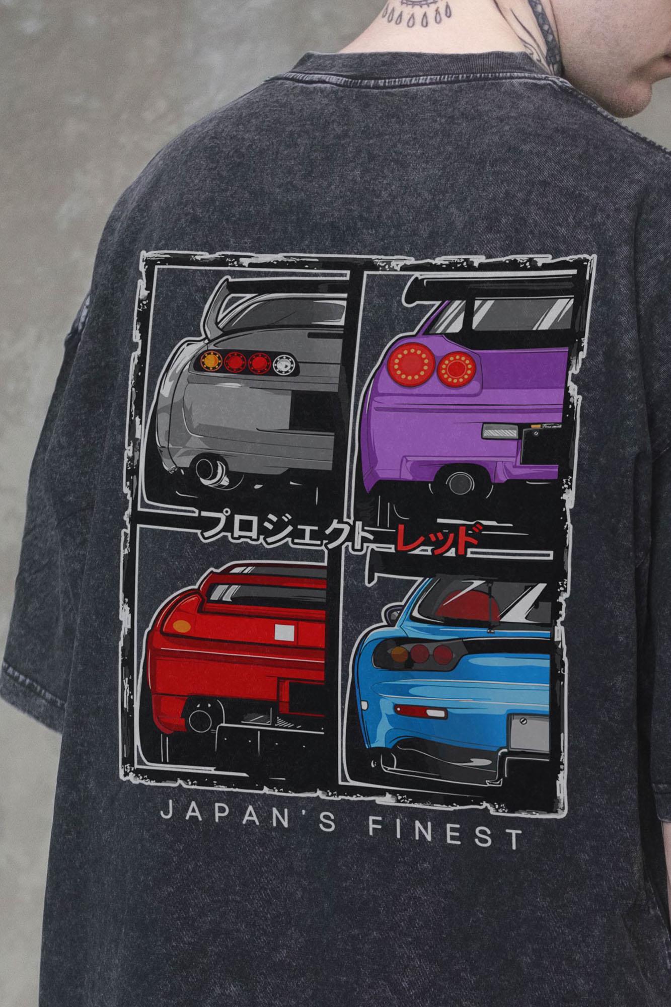 Футболка виварена Without Washed Оверсайз з принтом Cars L/XL Black (L/XL 8056132 8056133) - фото 2