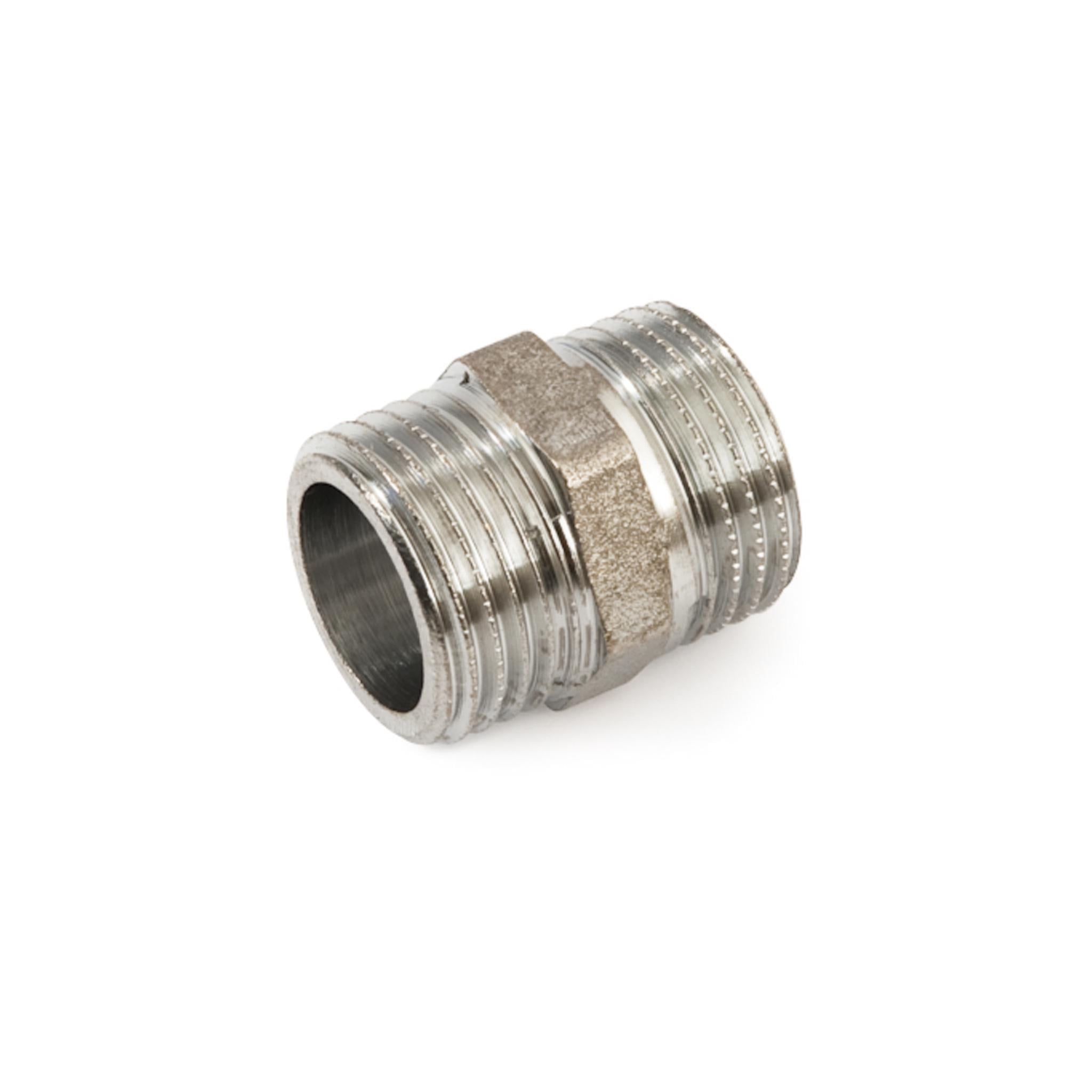 Ниппель General Fittings Н/Н 1/2" хром (2600.00C)