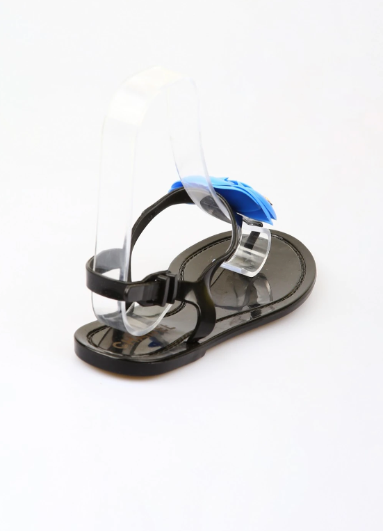 Босоніжки шльопанці жіночі пляжні р. 39 24 см Чорний із синім (KG-7727) - фото 4 Босоніжки шльопанці жіночі пляжні р. 39 24 см Чорний із синім (KG-7727) - фото 4