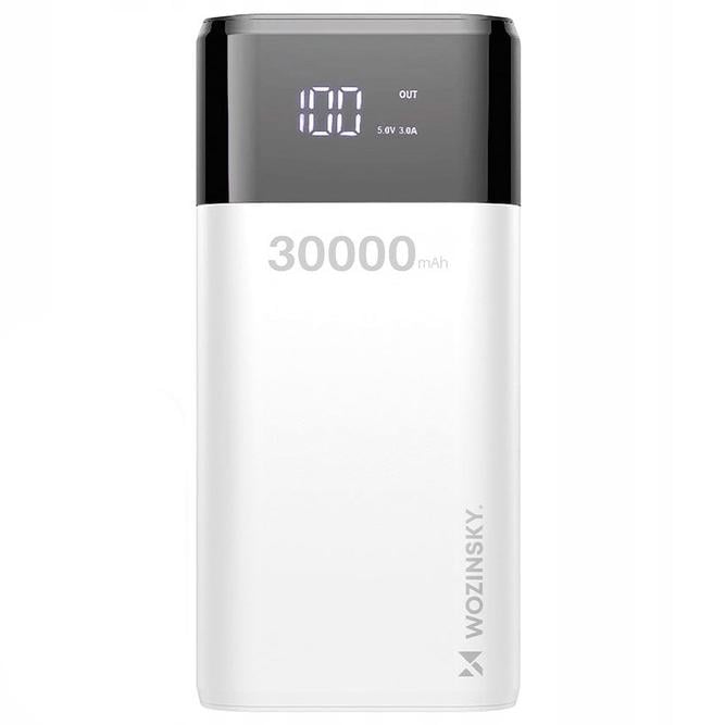 Павербанк Martec Wozinsky 4xUSB Type-C/Micro-USB/Lightning 30000 mAh Білий (12116539)