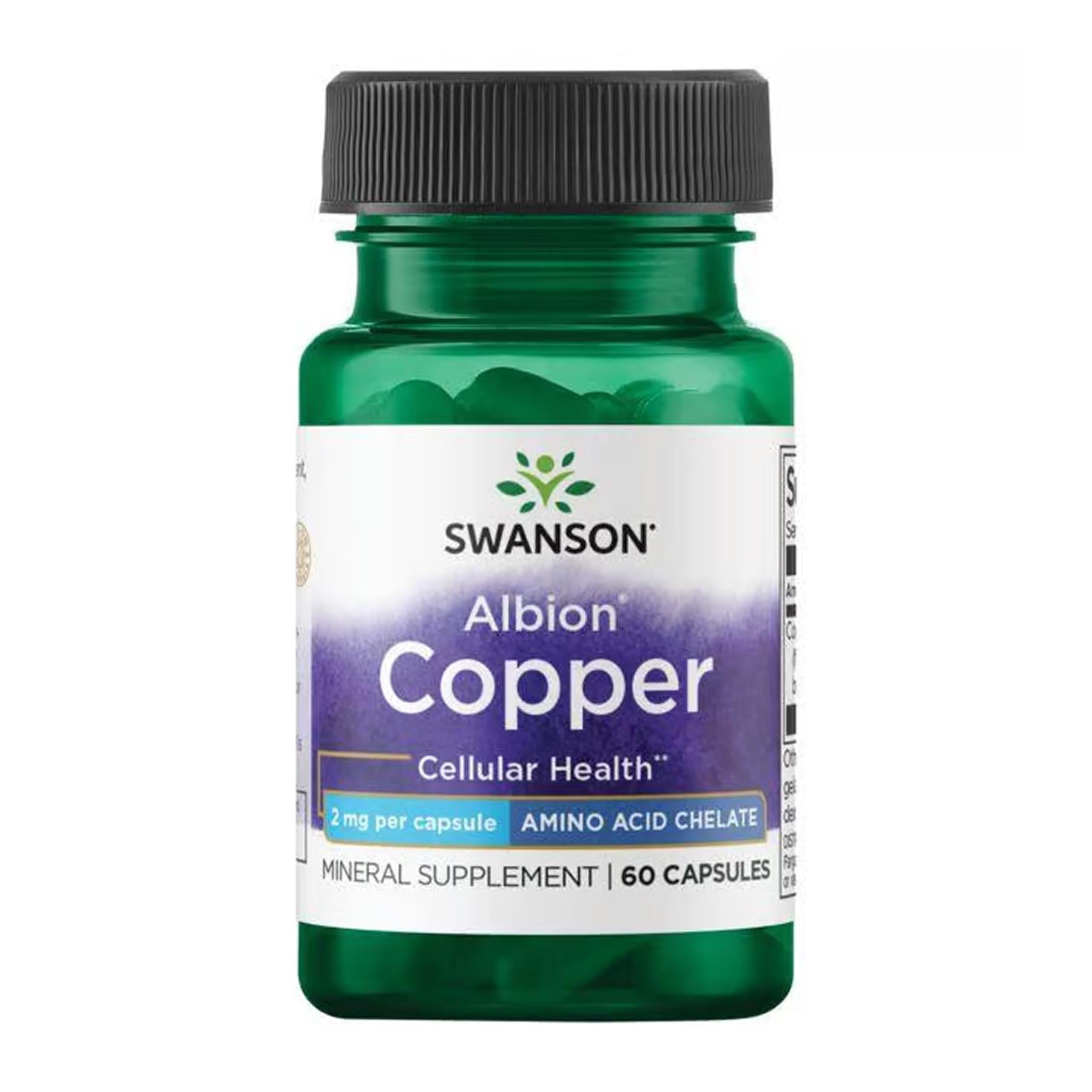 Медь Swanson Albion Copper 2 мг 60 сaps Медь Swanson Albion Copper 2 мг 60 сaps