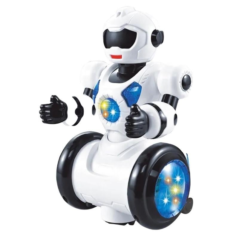 Інтерактивна іграшка RIAS Dance Robot CX-0627 зі світловим та звуковим ефектами White (3_05860)