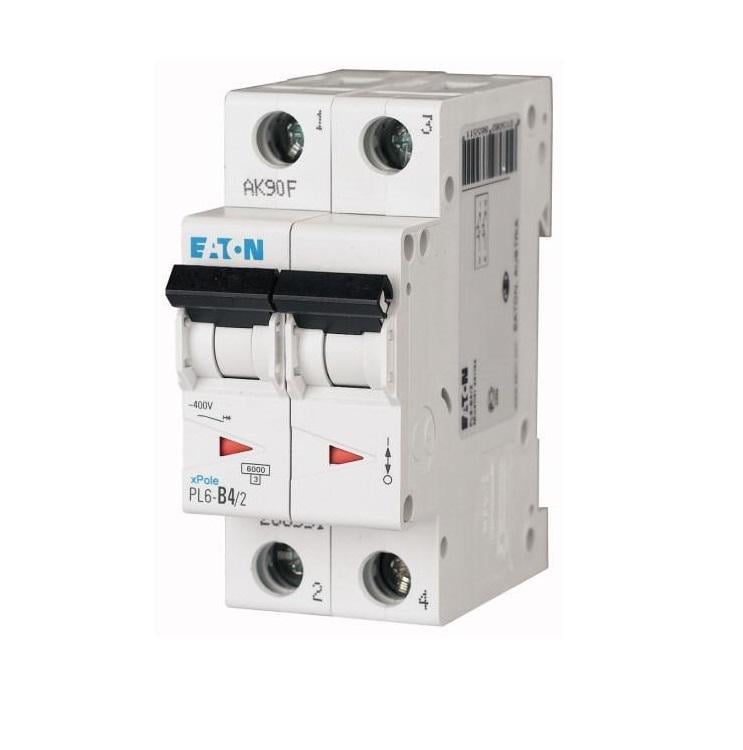 Автоматичний вимикач Eaton Moeller PL6-C4/2 2Р 4 А 6 кА тип С (286563)