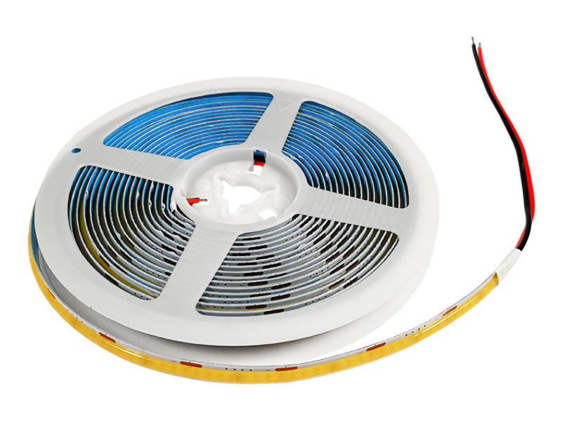 Светодиодная лента 1 м COB/FCOB 320 LED 12В 8Вт/м IP20 6000К холодный белый (4775)