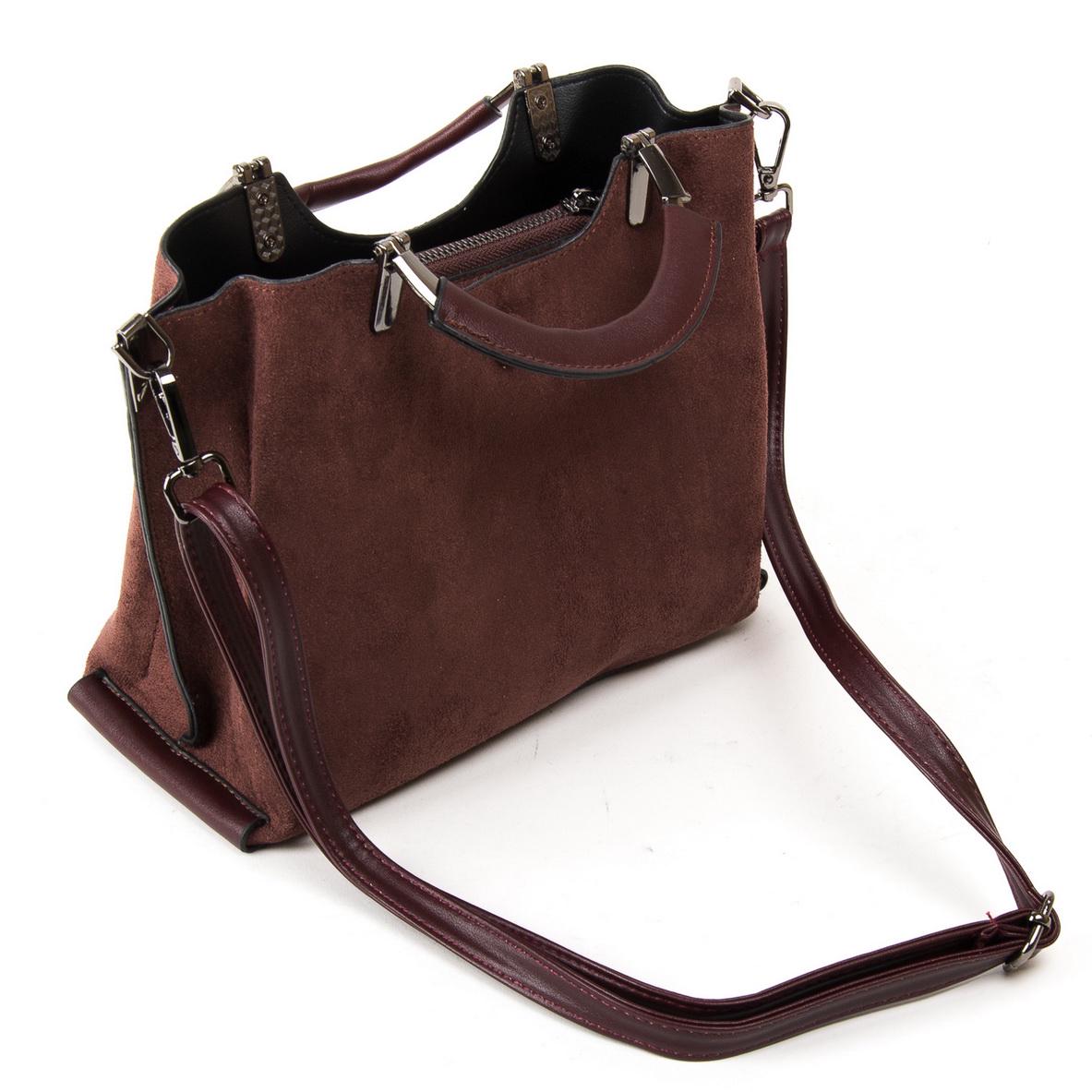 Женская сумка из замша Fashion 3807 Кофейный - фото 2