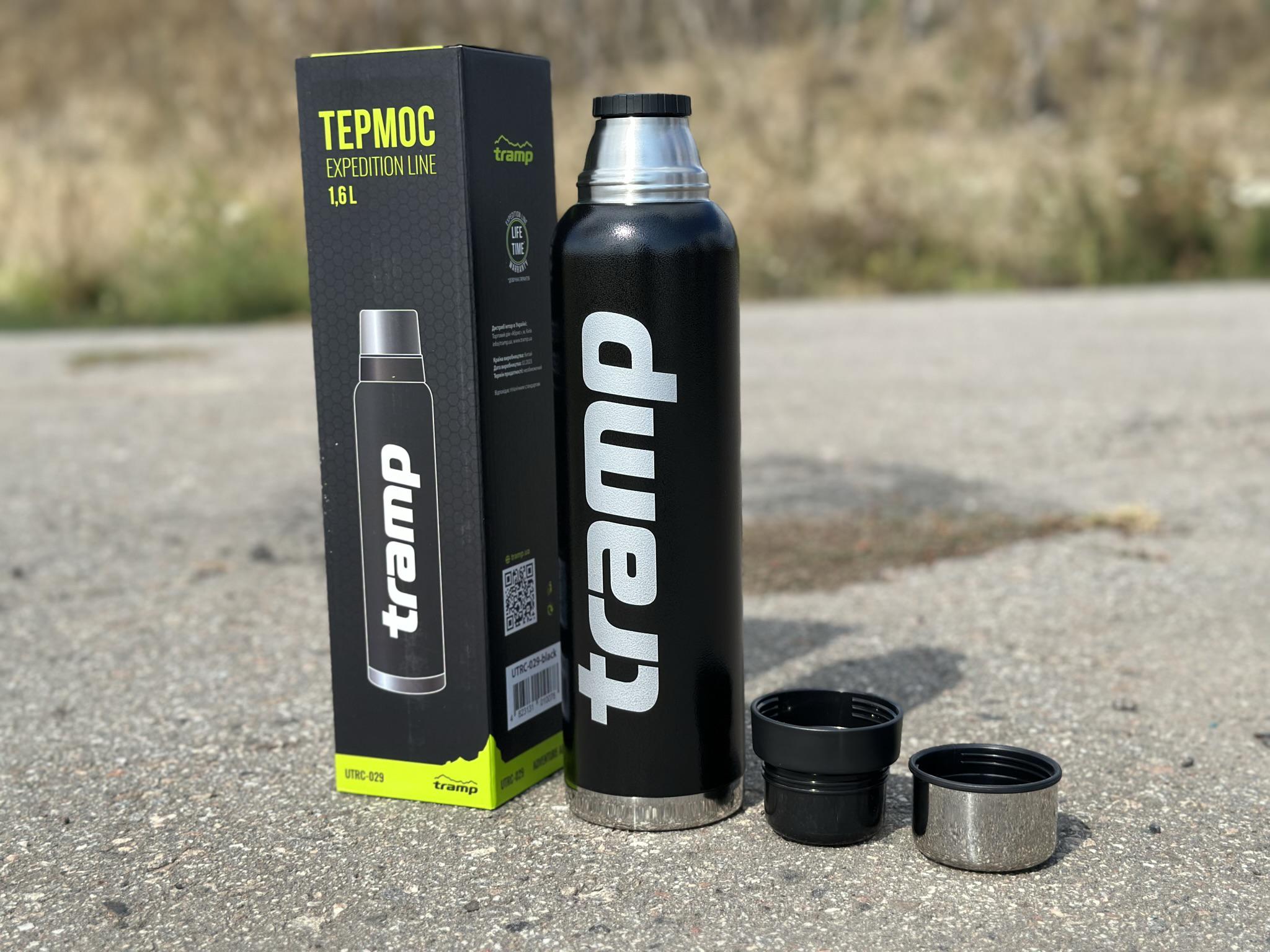 Термос для напоїв Tramp expeditio з нержавіючої сталі тримає 24 ч. 1,6 л (UTRC-029-black) - фото 3 Термос для напоїв Tramp expeditio з нержавіючої сталі тримає 24 ч. 1,6 л (UTRC-029-black) - фото 3