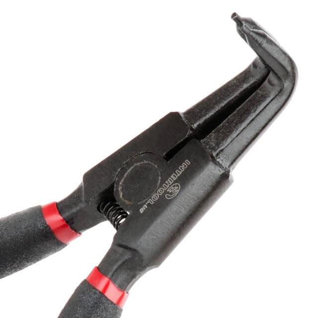 Набор щипцов для снятия и установки стопорных колец Intertool HT-7015 4 шт. 180 мм 40 CrV фосфатированные - фото 9