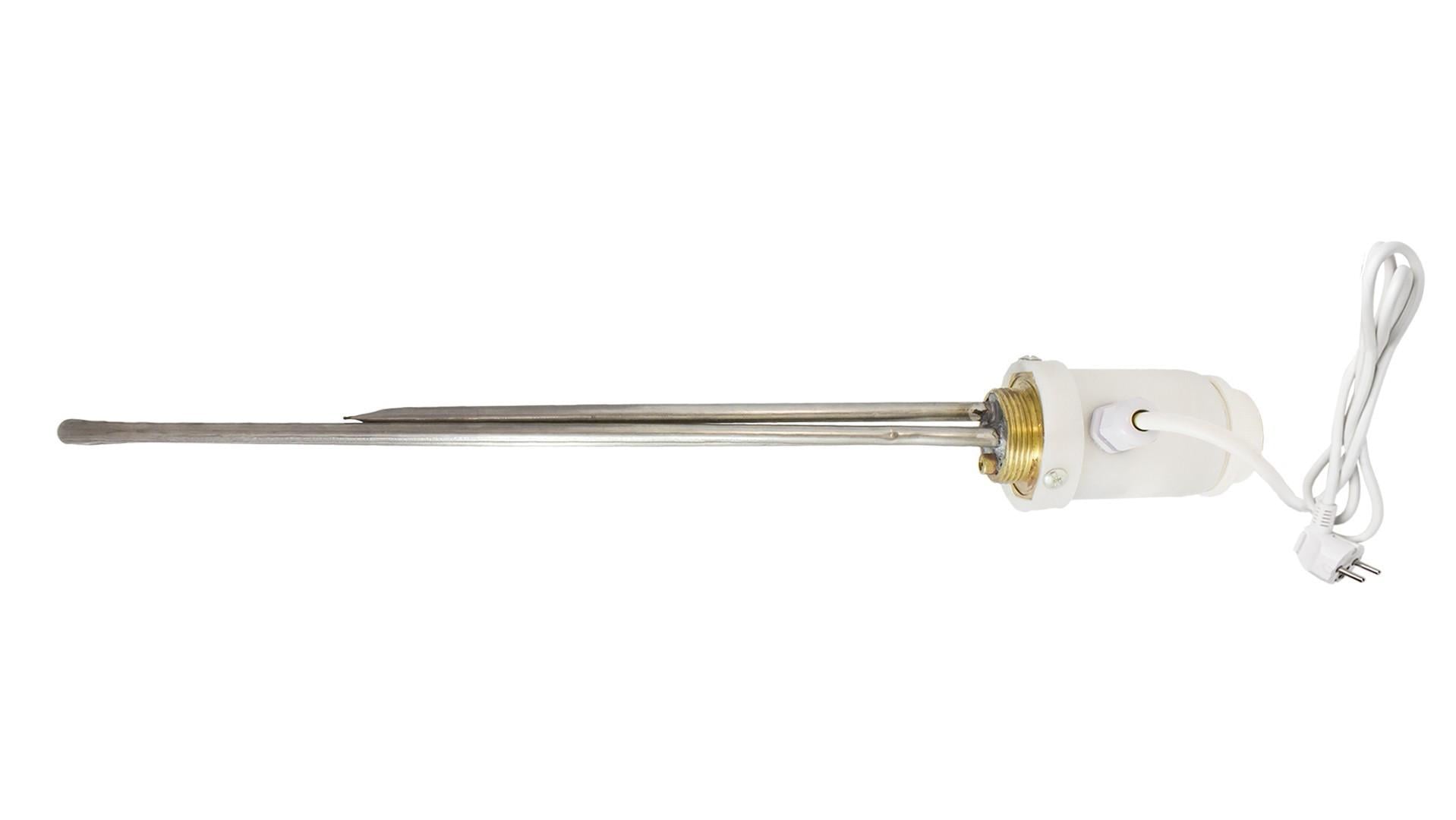 Тэн батарейный Grepan для чугунных радиаторов 1/4" 1200 W 220 V правая/левая нержавеющая сталь (bat34)