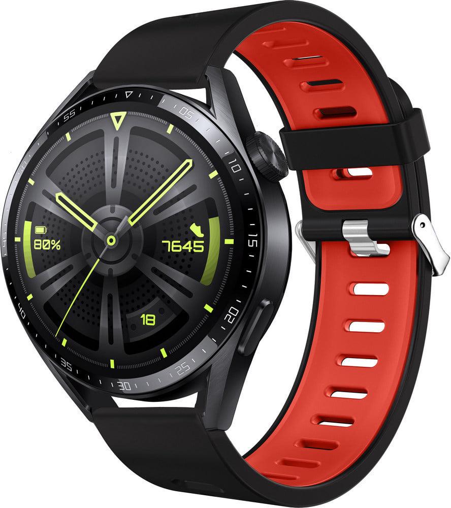 Ремешок Traf для смарт-часов Huawei Watch GT 4 46 мм Black/Red (38590-44) Ремешок Traf для смарт-часов Huawei Watch GT 4 46 мм Black/Red (38590-44)