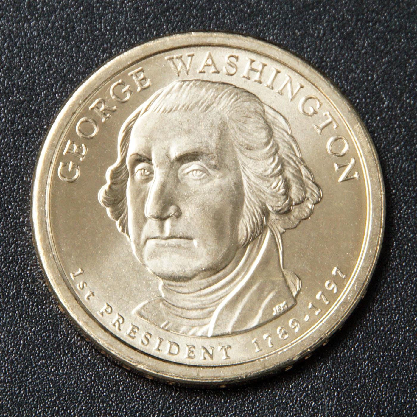 ᐉ Колекційна монета США 2007 1 долар Джордж Вашингтон UNC • Краща