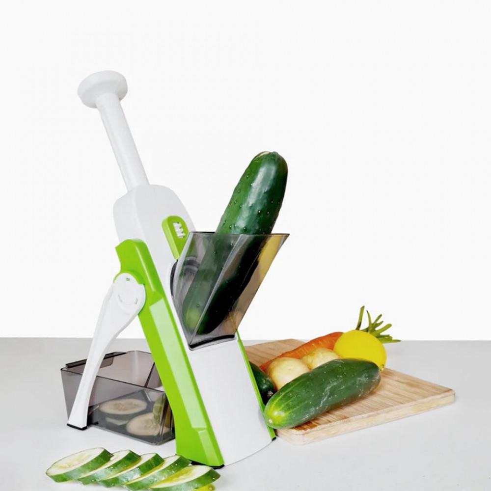 Овощерезка-мультислайсер Safe Spring Slicer Зеленый - фото 3 Овощерезка-мультислайсер Safe Spring Slicer Зеленый - фото 3