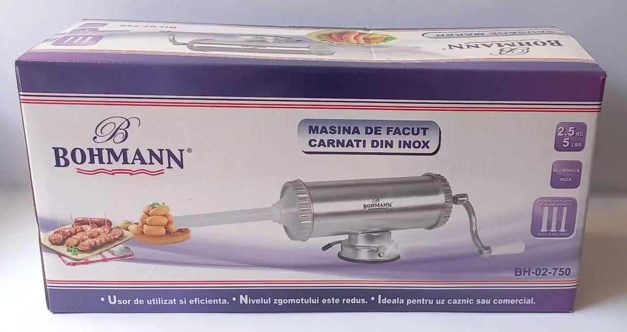 Колбасный шприц Bohmann из нержевичной стали 2,5 кг (BH 02-750)