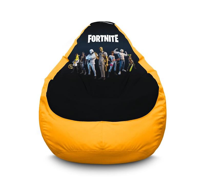 Кресло мешок iPuff Fortnite Golden Midas Оксфорд XXXL 100х135 см Желтый