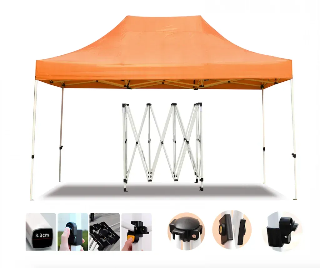 Намет розсувний посилений 2x3 м Помаранчевий (sh23orangusil) - фото 4 Намет розсувний посилений 2x3 м Помаранчевий (sh23orangusil) - фото 4
