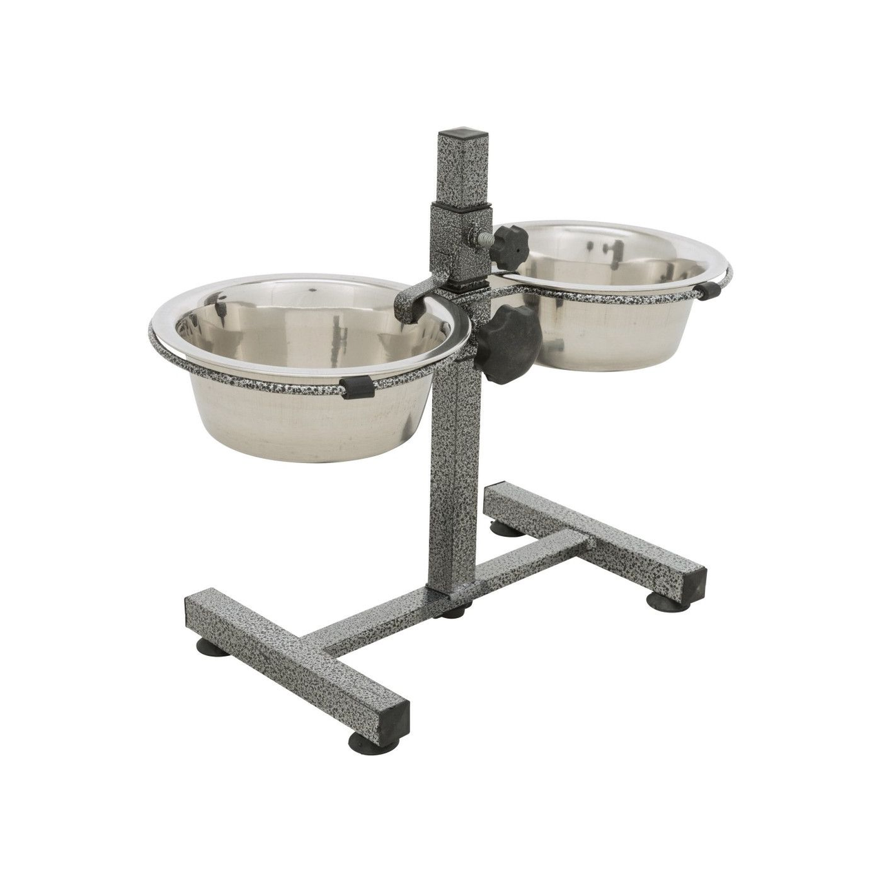 Миска Trixie для собак двойная на регулируемой подставке металлическая 2x750 мл/17 см h-27 см (4011905249209)