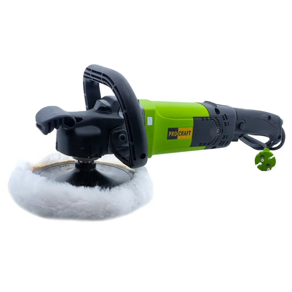 Машина полировально-шлифовальная ProСraft PM2100 с регулировками и полировочной насадкой 180 мм 2100 Вт Машина полировально-шлифовальная ProСraft PM2100 с регулировками и полировочной насадкой 180 мм 2100 Вт