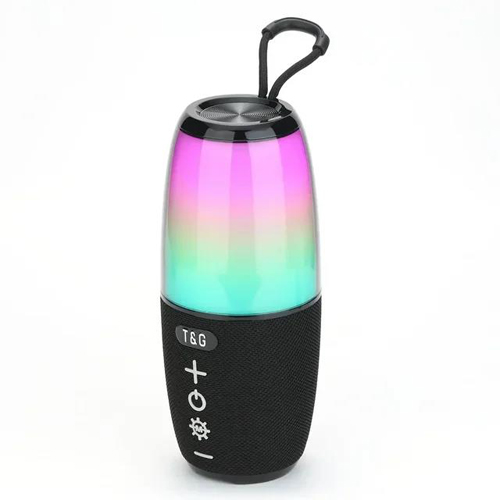 Портативная колонка с RGB подсветкой Черный (TG644(2)