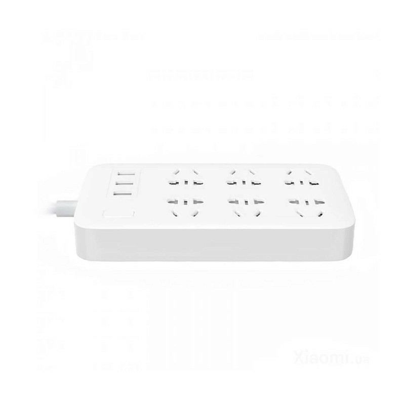 Подовжувач MiJia Power Strip 6 розеток 3 USB-port CXB6-1QM White