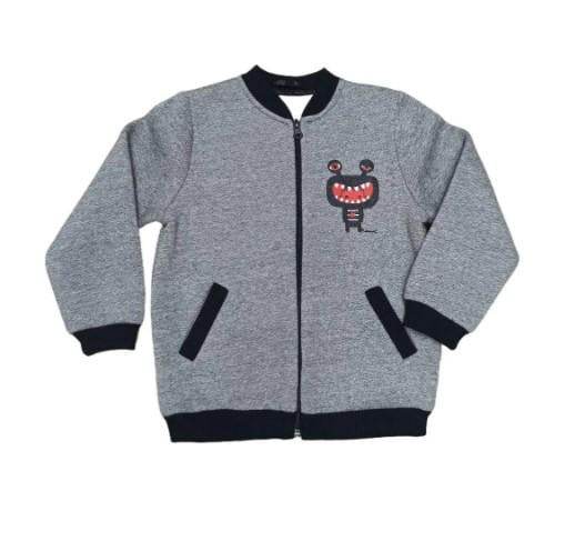 Кофта на блискавці на хлопчика Robinzone Тім 98 см Сірий (КФ 330)