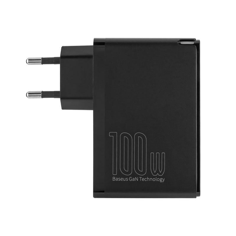 Зарядний пристрій BASEUS GaN2 Pro Quick Charger 2C+2U 100W EU Black (CCGAN2P-L01)