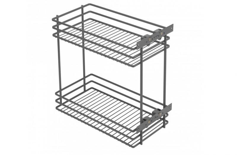 Карго GTV MOVIX 250 мм 2-рівневий овальний прут з доводкою праве Графіт Карго GTV MOVIX 250 мм 2-рівневий овальний прут з доводкою праве Графіт