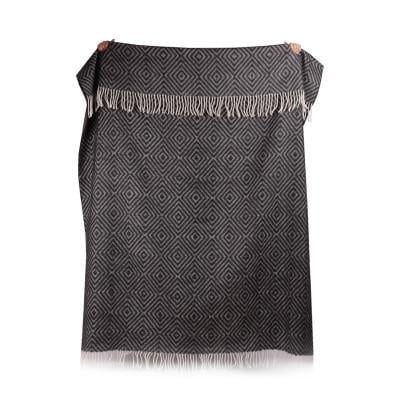 Плед ромб 140x200 см Антрацит - фото 3