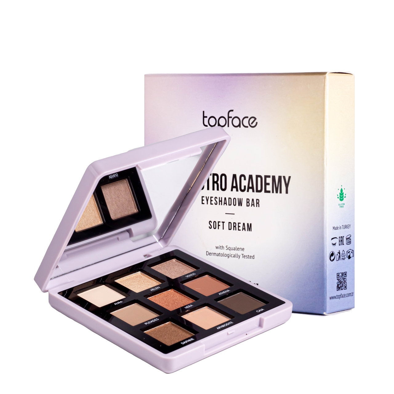 Палетка теней для век TopFace Maestro Academy Eyeshadow Bar 9 оттенков № 001 (23939071)