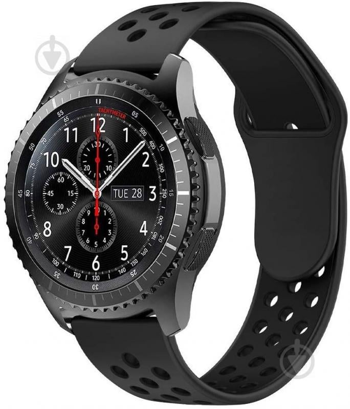 Ремешок 22 мм BeWatch для Samsung Galaxy Watch 46mm | Samsung Gear S3 Черный (10201011)