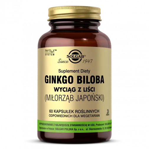 Гінкго білоба Solgar Ginkgo Biloba 60 капс.